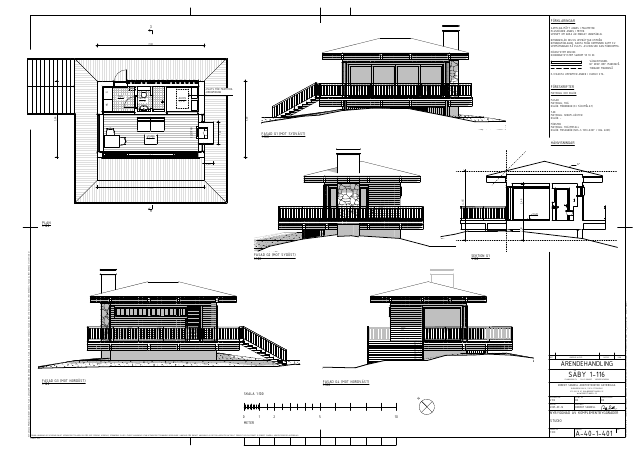 Studio — adjusted position & height, +31.20 (A-40-1-401, drawn 2025-09-16; approved by the inspector after startbesked, delivered 2025-11-07)